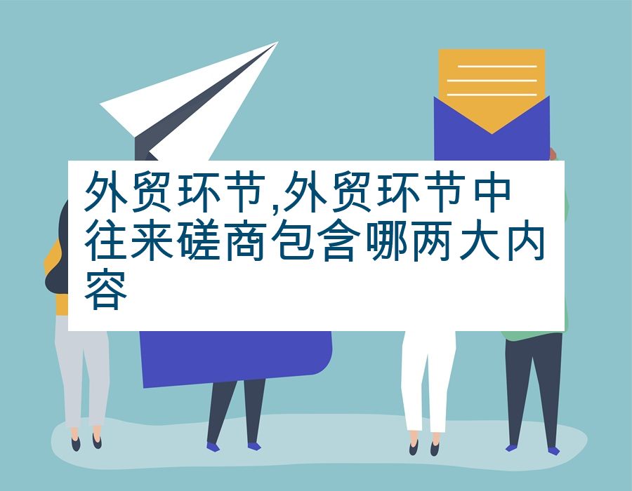 外贸环节,外贸环节中往来磋商包含哪两大内容